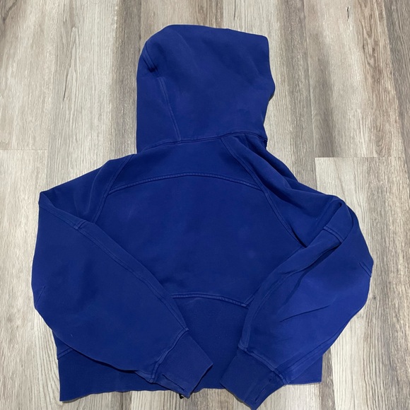Lulu Lemon Blue Oversized Scuba Zip Hoodie - Picture 6 of 7